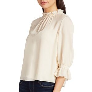 Brand new Frame Brooke silk blouse in vanilla white size XS
